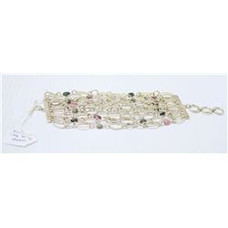 925 SILVER DESIGNER BRACELET 8” 84G