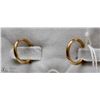 Image 1 : 14 KT GOLD HOOP EARRINGS