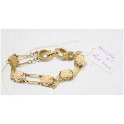1950S GOLDETTE NY ROSE BRACELET