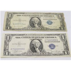 PAIR OF 1935 US SILVER BEARER $1.00 BILLS