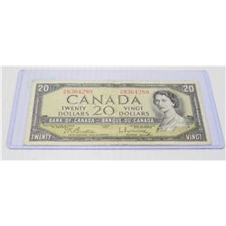 1954 CANADIAN $20.00 BILL