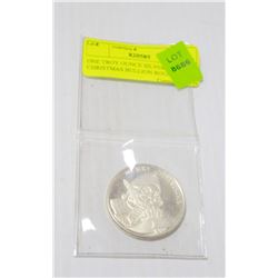 ONE TROY OUNCE SILVER CHRISTMAS BULLION ROUND