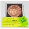 Image 1 : ONE OUNCE ALBERTA COPPER BULLION ROUND