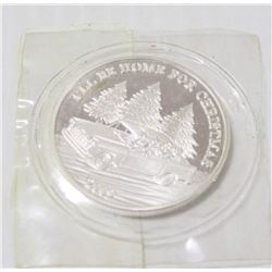 ONE TROY OUNCE SILVER CHRISTMAS BULLION ROUND