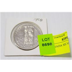 1958 CANADA SILVER DOLLAR COIN
