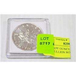 ONE TROY OUNCE SILVER MAPLE LEAF BULLION ROUND