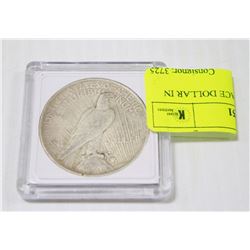 1924 US SILVER PEACE DOLLAR IN COIN HOLDER