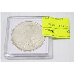 1922 US SILVER PEACE DOLLAR IN COIN HOLDER