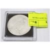 Image 1 : 1925 US SILVER PEACE DOLLAR IN COIN HOLDER