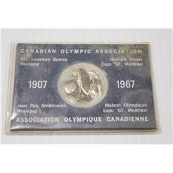 1967 PAN AM GAMES OLYMPIC COIN