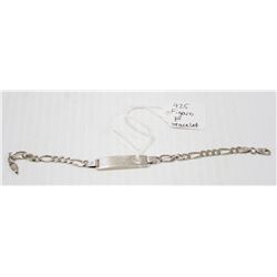 925 SILVER FIGARO LINK BRACELET 7”