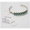 Image 1 : STERLING AND TURQUOISE CUFF BRACELET