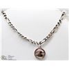 Image 1 : 925 SILVER FIGARO LINK WITH PISCES PENDANT