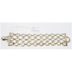 BIRKS STERLING SILVER CIRCULAR LINK BRACELET 66G