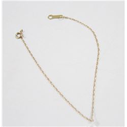 10 KT GOLD TWIST BRACELET 7”