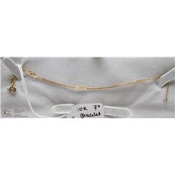 10 KT GOLD BRACELET 7”