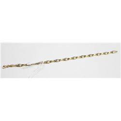 10 KT GOLD LINK BRACELET 7”