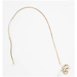 10 KT GOLD ROPE BRACELET 7”