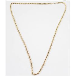10 KT GOLD ROPE CHAIN 24” 10G