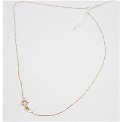 10 KT FINE GOLD TWIST CHAIN ANKLET 12”