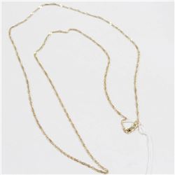 10 KT GOLD SINGAPORE CHAIN NECKLACE 24”