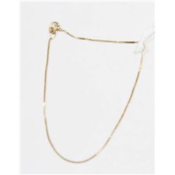 10 KT GOLD FINE LINK BRACELET 7”