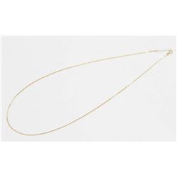 10 KT GOLD 16” CURB CHAIN NECKLACE
