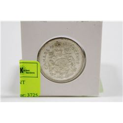 1962 CANADIAN SILVER 50 CENT PIECE IN HOLDER