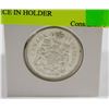 Image 1 : 1963 CANADIAN SILVER 50 CENT PIECE IN HOLDER