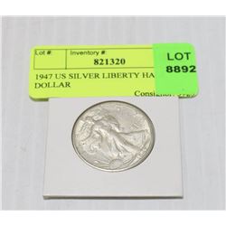 1947 US SILVER LIBERTY HALF DOLLAR