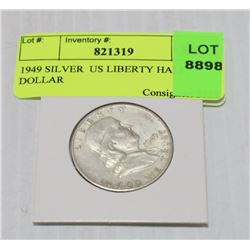 1949 SILVER  US LIBERTY HALF DOLLAR