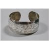 Image 1 : STERLING SILVER FLORAL CUFF BANGLE