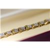 Image 1 : APPRAISED @ $3000.00 14KT YELLOW AND WHITE GOLD DIAMOND BRACELET.