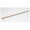 Image 3 : APPRAISED @ $1800.00 10KT YELLOW AND WHITE GOLD DIAMOND BRACELET.
