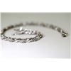 Image 2 : APPRAISED @ $1400.00 10KT WHITE GOLD DIAMOND SET BRACELET.