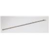 Image 3 : APPRAISED @ $1400.00 10KT WHITE GOLD DIAMOND SET BRACELET.