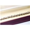 Image 1 : APPRAISED @ $1800.00 10KT WHITE GOLD DIAMOND SET BRACELET.