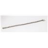 Image 3 : APPRAISED @ $1800.00 10KT WHITE GOLD DIAMOND SET BRACELET.