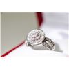 Image 1 : APPRAISED @ $1400.00 10KT WHITE GOLD DIAMOND RING. SIZE 7