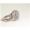 Image 2 : APPRAISED @ $1400.00 10KT WHITE GOLD DIAMOND RING. SIZE 7