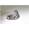 Image 2 : APPRAISED @ $2200.00 10KT WHITE GOLD FANCY CUT DIAMOND RING. SIZE 7