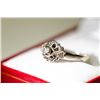 Image 1 : APPRAISED @ $700.00 10KT WHITE GOLD DIAMOND RING. SIZE 5