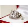 Image 1 : APPRAISED @ $1500.00 10KT WHITE GOLD DIAMOND RING. SIZE 7.5