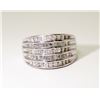 Image 2 : APPRAISED @ $1500.00 10KT WHITE GOLD DIAMOND RING. SIZE 7.5