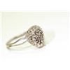 Image 2 : APPRAISED @ $750.00 10KT WHITE GOLD FANCY CUT DIAMOND RING. SIZE 7.5