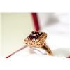 Image 1 : APPRAISED @ $2300.00 14KT ROSE GOLD GARNET RING. SIZE 7