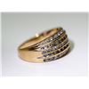 Image 2 : APPRAISED @ $1500.00 10KT YELLOW GOLD DIAMOND RING. SIZE 7.5