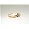 Image 2 : APPRAISED @ $600.00 10KT YELLOW & WHITE GOLD DIAMOND SOLITAIRE RING