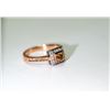 Image 2 : APPRAISED @ $2600.00 14KT ROSE & WHITE GOLD FANCY COLORED BROWN DIAMOND