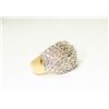 Image 2 : APPRAISED @ $4000.00 10KT YELLOW & WHITE GOLD DIAMOND RING. SIZE 7.5